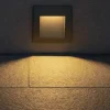 Segnapasso Led-Selezionato da Mazzolaluce Segnapasso led 3w 3000k da incasso quadrato antracite per esterno