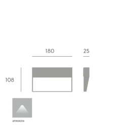 Segnapasso Led-Selezionato da Mazzolaluce Segnapasso led 6w 4000k grafite per parete esterni ip65