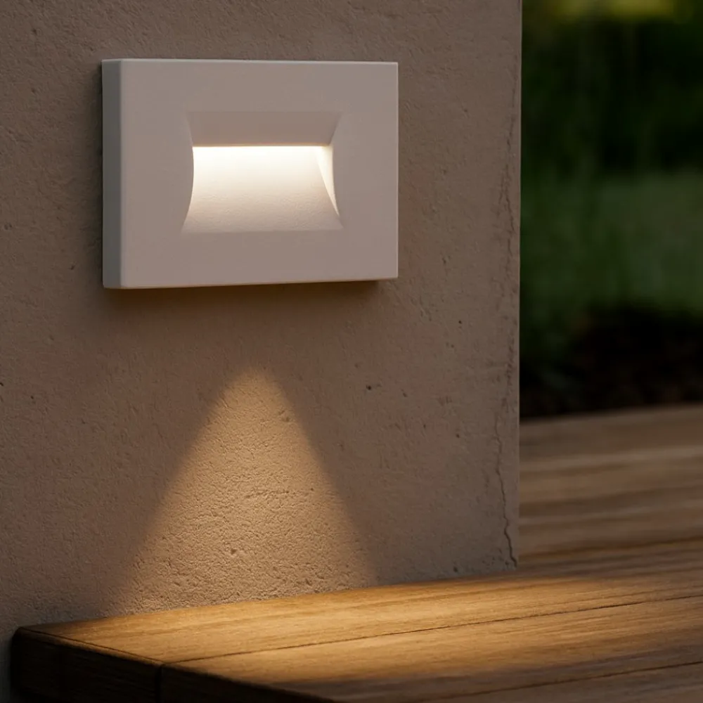 Segnapasso Led-IsyLuce Segnapasso led 3w 3000k incasso bianco per esterno