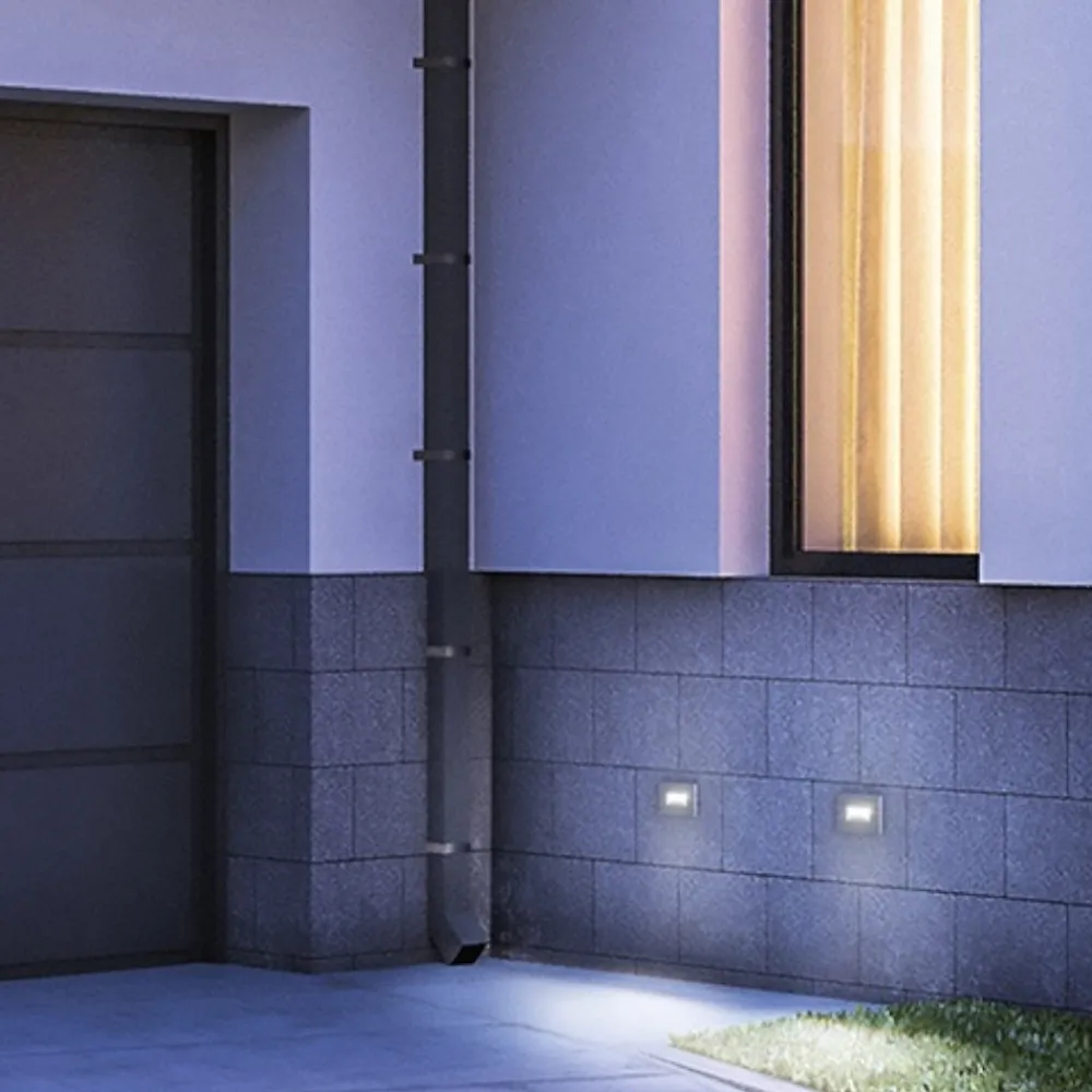 Segnapasso Led-IsyLuce Segnapasso led 3w 3000k incasso bianco per esterno