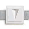 Segnapasso Led-Selezionato da Mazzolaluce Segnapasso led 2w 3000k moderno da incasso in gesso cristaly bianco
