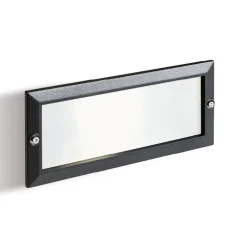 Segnapasso Led-Selezionato da Mazzolaluce Segnapasso nero da esterno led 10w 3000k per incasso parete ip65