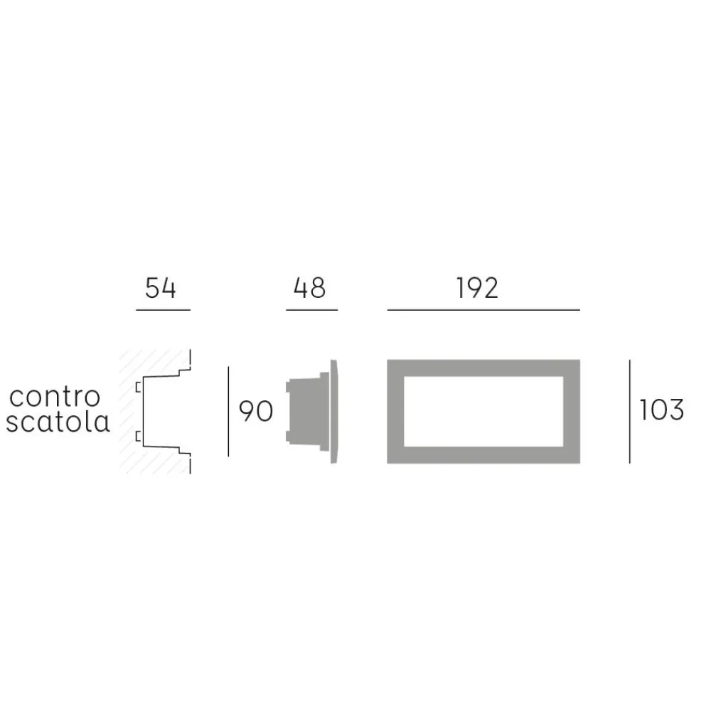 Segnapasso Led-Selezionato da Mazzolaluce Segnapasso nero da esterno led 10w 3000k per incasso parete ip65