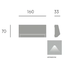 Segnapasso Led-Selezionato da Mazzolaluce Segnapasso per esterni a parete led 3w 4000k bianco ip65