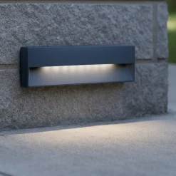 Segnapasso Led-Selezionato da Mazzolaluce Segnapasso per esterni led 6w 4000k grafite per incasso a parete