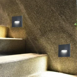 Segnapasso Led-Selezionato da Mazzolaluce Segnapasso per esterno antracite led 3w 3000k fp