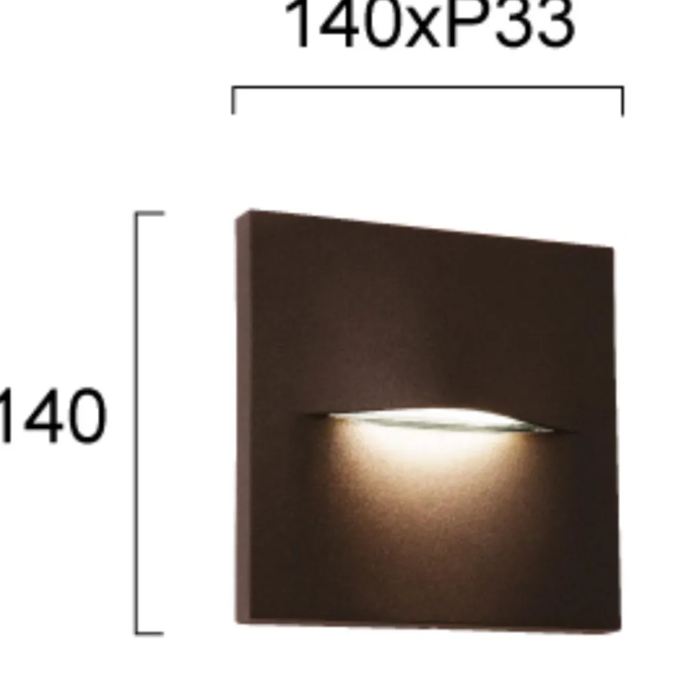 Segnapasso Led-Selezionato da Mazzolaluce Segnapasso per esterno antracite led 3w 3000k fp