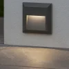 Segnapasso Led-Selezionato da Mazzolaluce Segnapasso per esterno led antracite 1w 3000k ip65 da parete quadrato