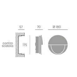 Segnapasso Led-Selezionato da Mazzolaluce Segnapasso per esterno rotondo grafite led 8w 3000k da incasso a parete ip65