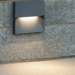 Segnapasso Led-Selezionato da Mazzolaluce Segnapasso quadrato led per esterno da incasso parete 8w 4000k ip65