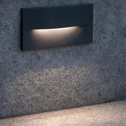 Segnapasso Led-Selezionato da Mazzolaluce Segnapasso rettangolare per esterno a parete led 4w 3000k ip65