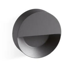 Segnapasso Led-Selezionato da Mazzolaluce Segnapasso rotondo a parete per esterno grafite led 6w 3000k
