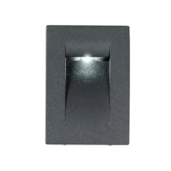 Segnapasso Led-Selezionato da Mazzolaluce Segnapasso verticale antracite da incasso led 3w 3000k per esterno