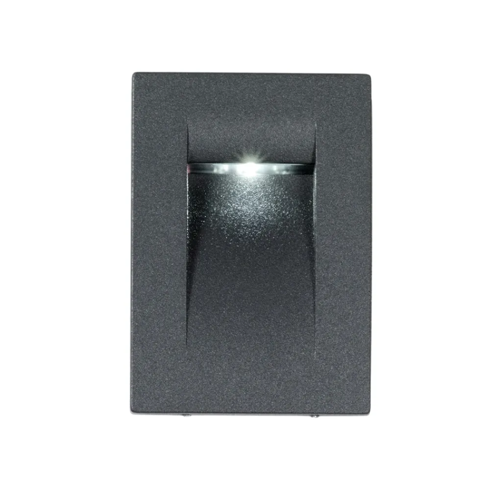 Segnapasso Led-Selezionato da Mazzolaluce Segnapasso verticale antracite da incasso led 3w 3000k per esterno
