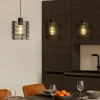 Lampadari Cucina-Eglo Segovia lampadario da cucina 3 luci con paralumi in legno