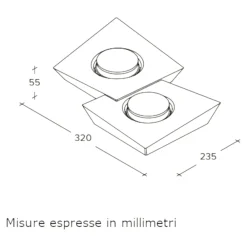 Plafoniere Moderne-Sforzin Illuminazione Sforzin anchise plafoniera da cucina design moderno