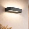 Applique Da Parete-Sforzin Illuminazione Sforzin applique aki antracite moderna da parete led 11w 4000k biemissione