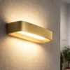 Applique Da Parete-Sforzin Illuminazione Sforzin applique aki oro da parete biemissione led 3000k