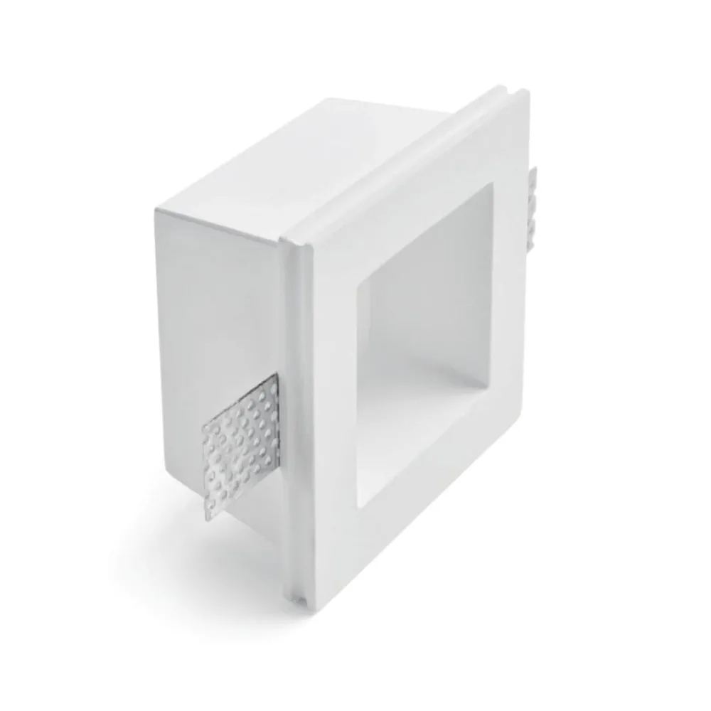 Faretti Da Incasso-Sforzin Illuminazione Sforzin attica faretto da incasso a soffitto gesso quadrato