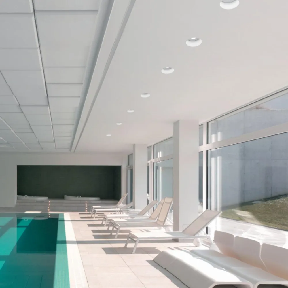 Faretti Da Incasso-Sforzin Illuminazione Sforzin doride faretto da incasso a soffitto rotondo per bagno