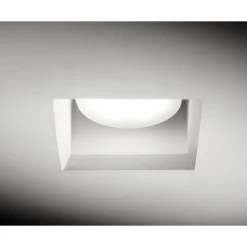 Faretti Da Incasso-Sforzin Illuminazione Sforzin filiatra faretto di gesso quadrato da incasso a soffitto