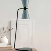 Lampade Da Tavolo-Miloox Sforzin graal lampada da tavolo grigio da soggiorno 2 luci dimmerabile