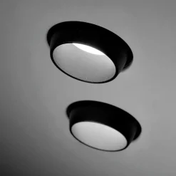 Faretti Da Incasso-Sforzin Illuminazione Sforzin lelanto faretto nero da incasso per controsoffitto luci orientabili