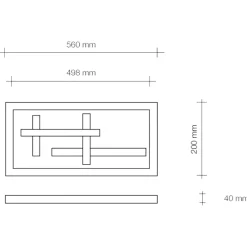 Faretti Da Incasso-Sforzin Illuminazione Sforzin magnesia lampada gesso da incasso 18w 3000k per controsoffitto