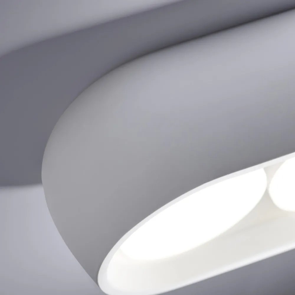 Plafoniere Moderne-Sforzin Illuminazione Sforzin mysia plafoniera da cucina colore bianco