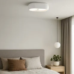 Plafoniere Moderne-Sforzin Illuminazione Sforzin mysia plafoniera da cucina colore bianco