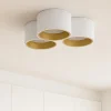 Plafoniere Moderne-Sforzin Illuminazione Sforzin nasso plafoniera a soffitto di gesso 3 luci