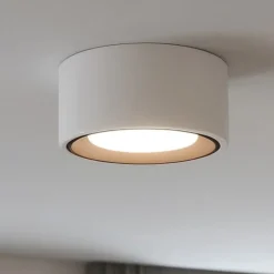 Plafoniere Moderne-Sforzin Illuminazione Sforzin plafoniera in gesso a soffitto rotondo nasso bronzo