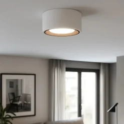 Plafoniere Moderne-Sforzin Illuminazione Sforzin plafoniera in gesso a soffitto rotondo nasso bronzo