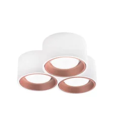 Plafoniere Moderne-Sforzin Illuminazione Sforzin plafoniera in gesso 3 luci moderna nasso rame