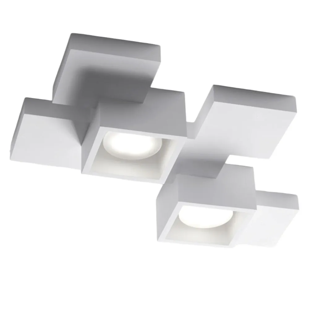 Plafoniere Moderne-Sforzin Illuminazione Sforzin side plafoniera da cucina in gesso
