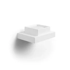 Applique Da Parete-Sforzin Illuminazione Sforzin tecnico applique moderna sibari quadrato gesso bianco gx53