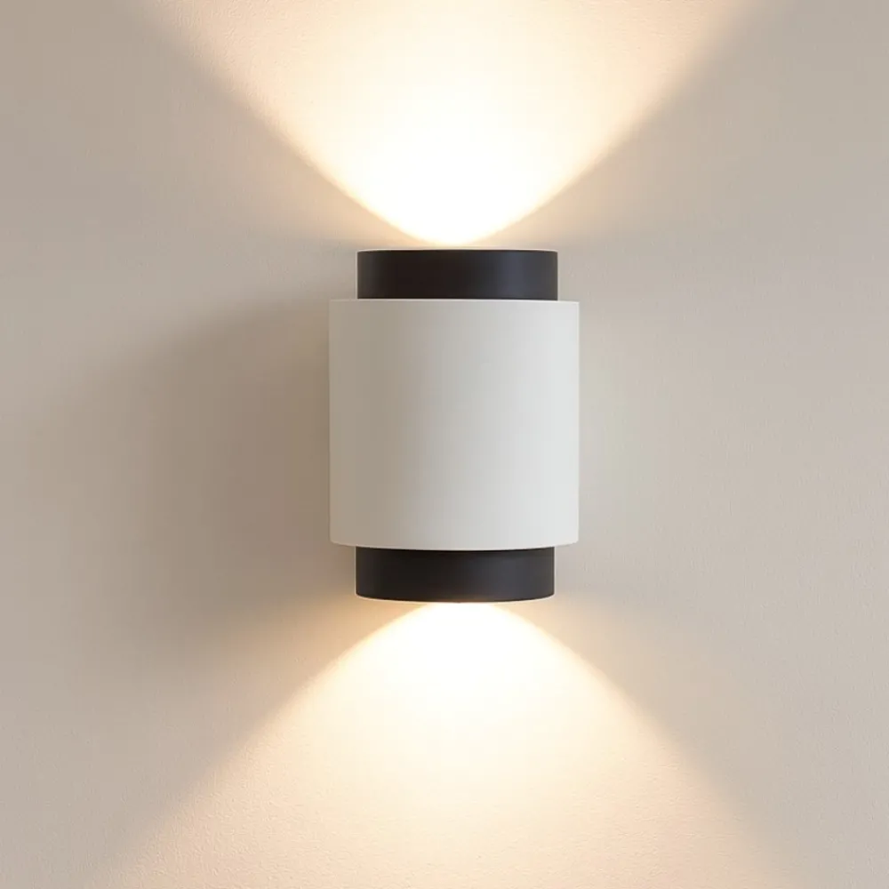 Applique Da Parete-Sforzin Illuminazione Sforzin tecnico syme applique di gesso moderna bianco nero
