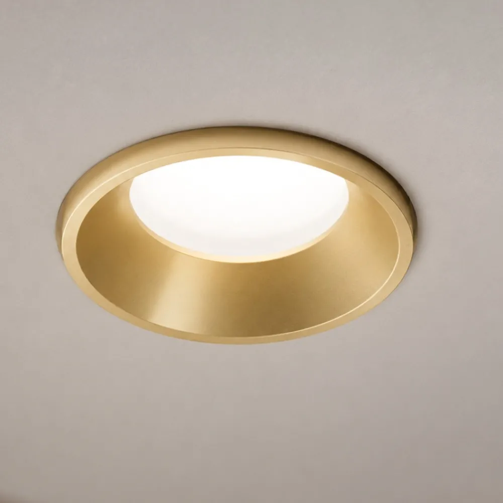 Faretti Da Incasso-Sforzin Illuminazione Sforzin thessaly faretto da incasso rotondo oro gu10