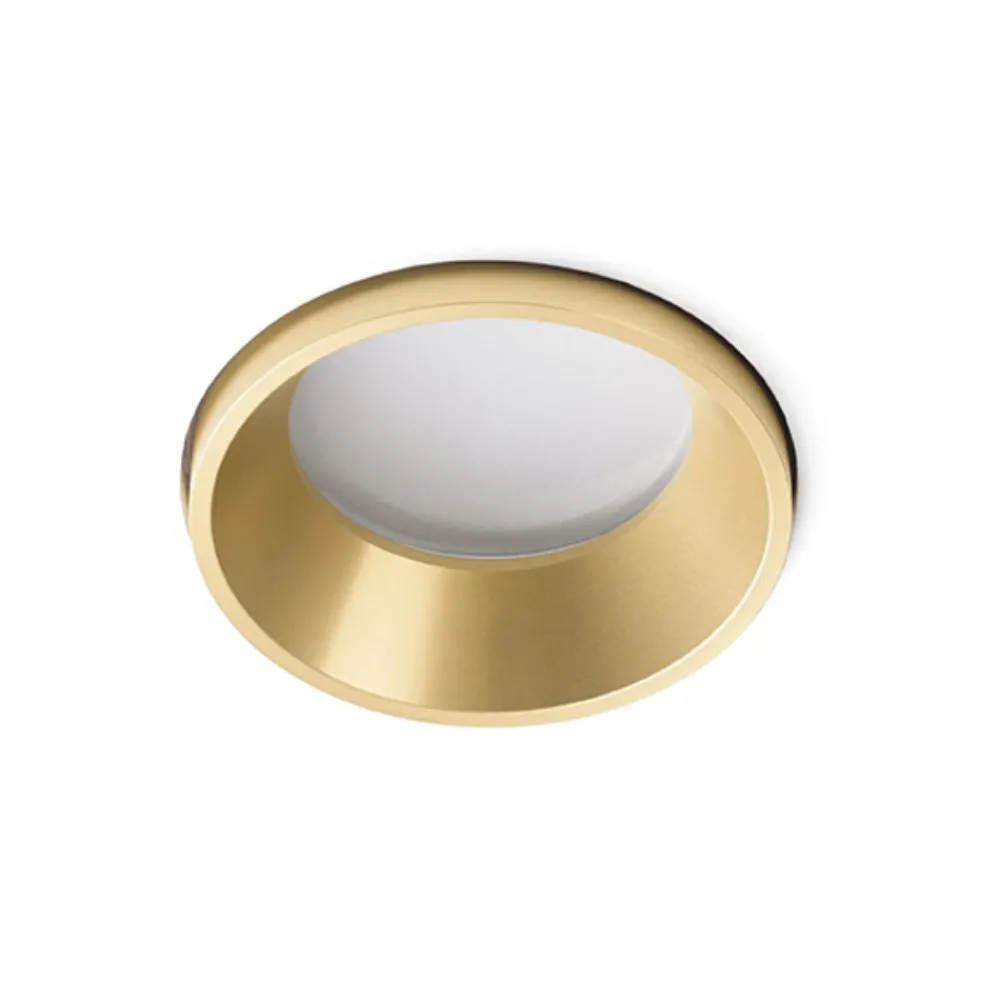 Faretti Da Incasso-Sforzin Illuminazione Sforzin thessaly faretto da incasso rotondo oro gu10
