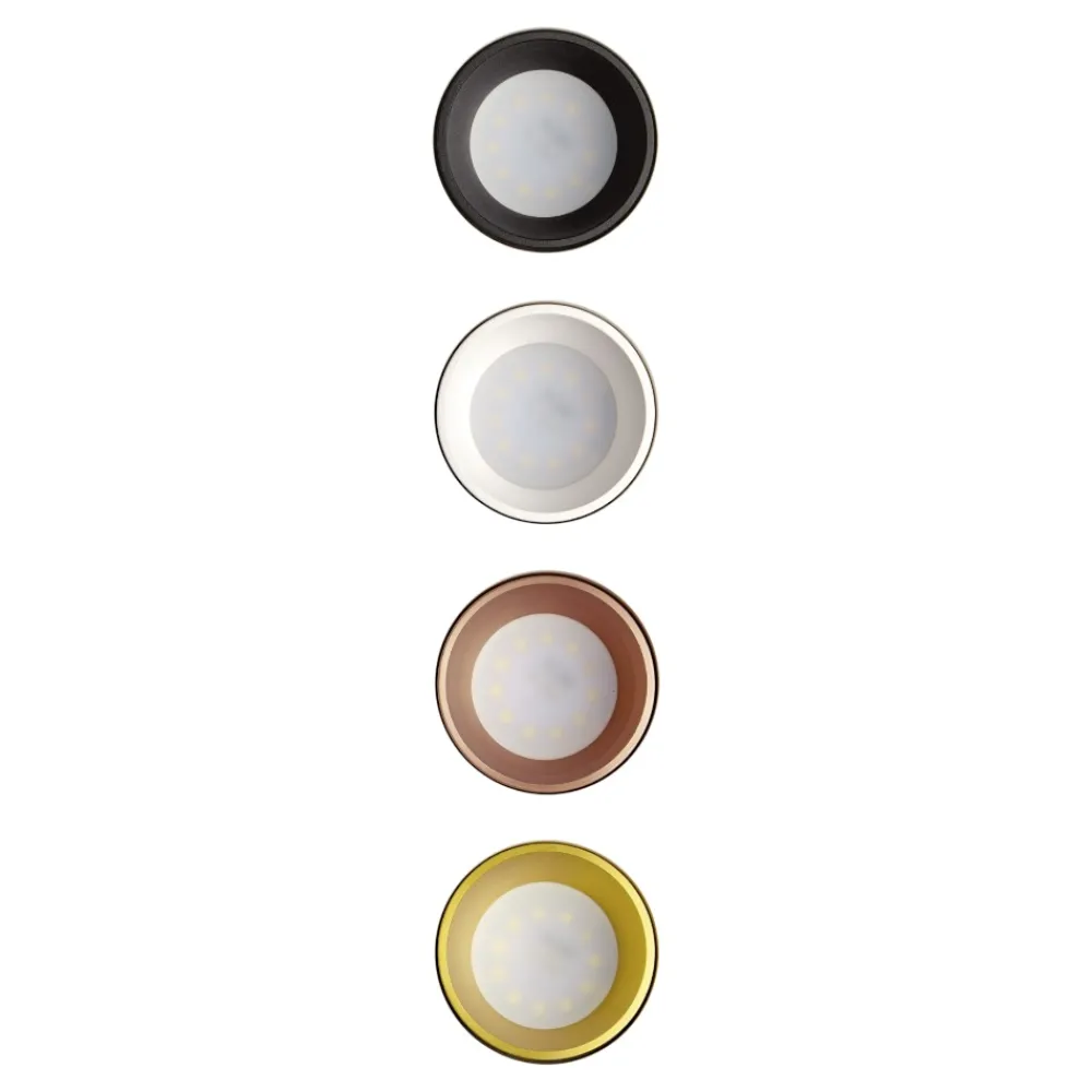 Faretti Da Incasso-Sforzin Illuminazione Sforzin thessaly faretto gesso da incasso rotondo nero