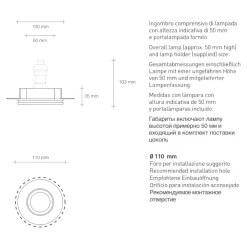 Faretti Da Incasso-Sforzin Illuminazione Sforzin thessaly faretto gesso da incasso rotondo nero