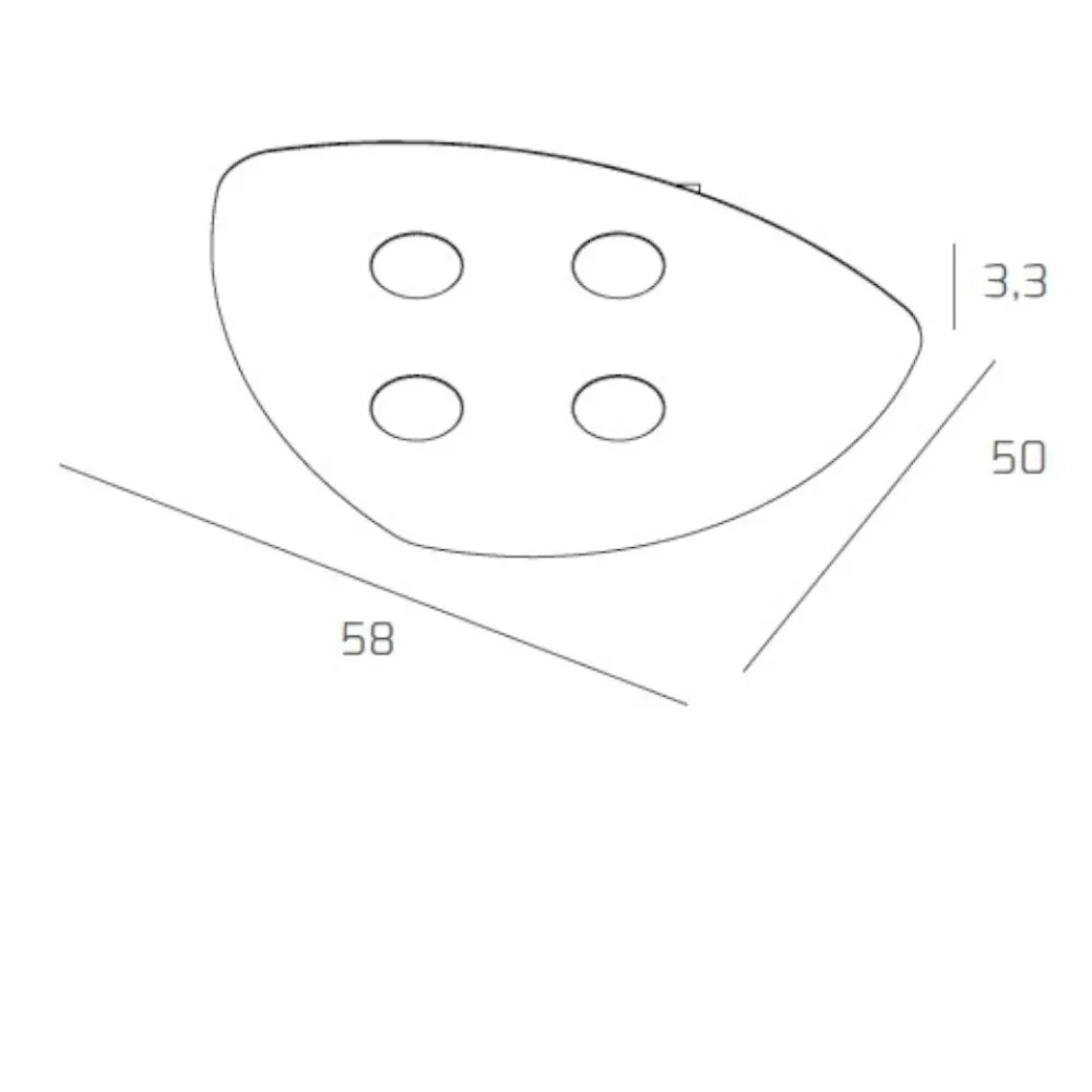 Plafoniere Moderne-Top Light Shape toplight plafoniera per cucina moderna sabbia