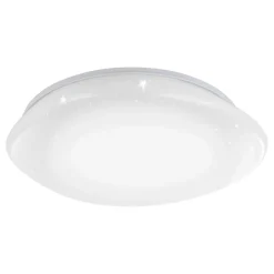 Plafoniere Moderne-Eglo Sileras z plafoniera moderna smart dimmerabile led rgb da 2700k a 6500k