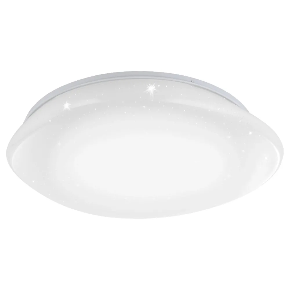 Plafoniere Moderne-Eglo Sileras z plafoniera moderna smart dimmerabile led rgb da 2700k a 6500k