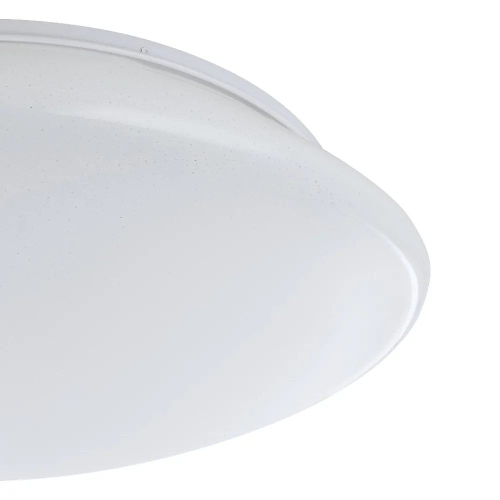 Plafoniere Moderne-Eglo Sileras z plafoniera moderna smart dimmerabile led rgb da 2700k a 6500k