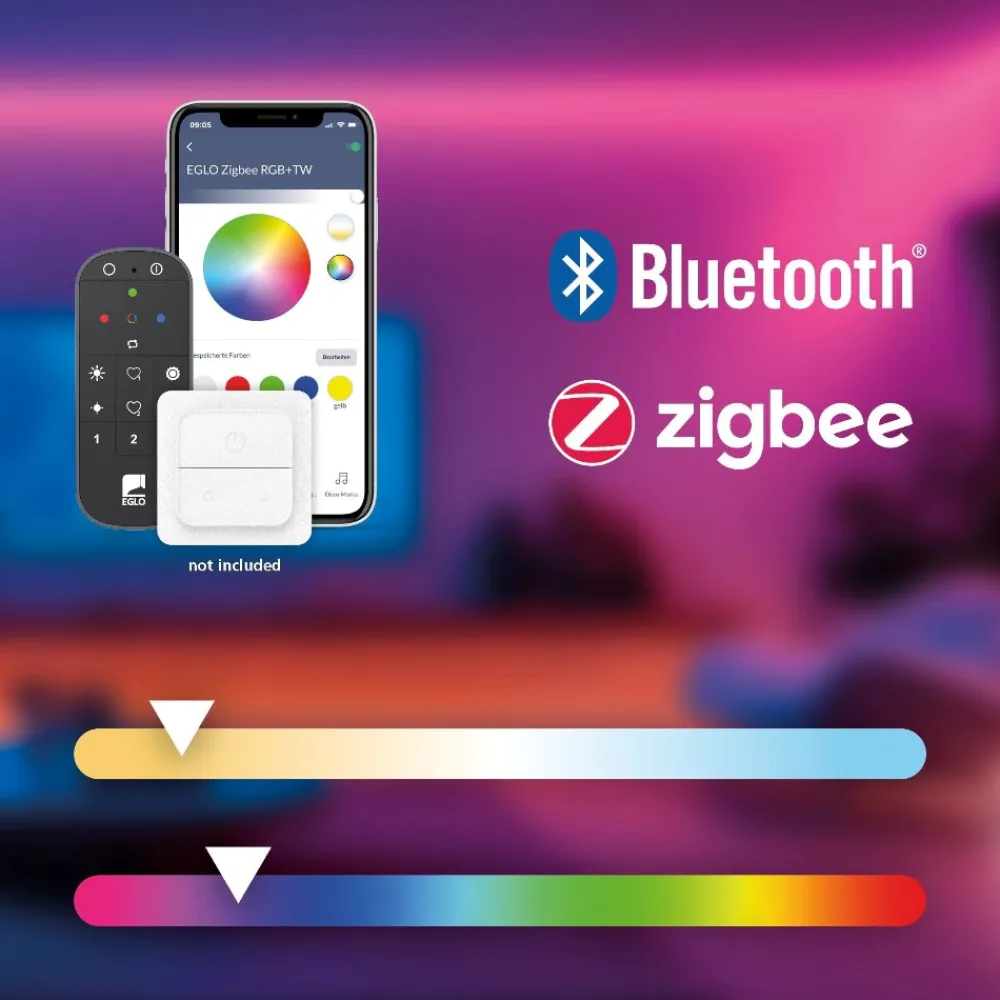 Plafoniere Moderne-Eglo Simolaris z plafoniera moderna nera led rgb da 2700k a 6500k