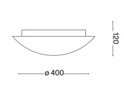 Plafoniere Moderne-Ideal Lux Simply pl3 plafoniera da cucina di vetro bianco rotonda