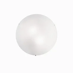 Plafoniere Moderne-Ideal Lux Simply pl4 plafoniera per cucina rotonda 50cm di vetro