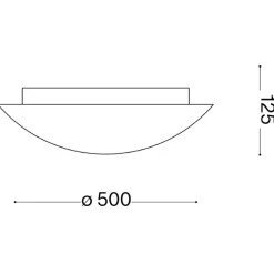 Plafoniere Moderne-Ideal Lux Simply pl4 plafoniera per cucina rotonda 50cm di vetro