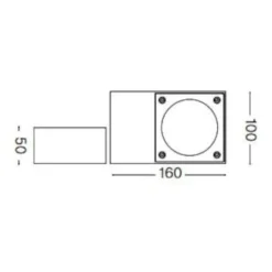 Applique Da Esterno-Ideal Lux Sirio ap1 applique da esterno bianca ip65
